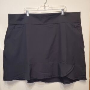 43. Adidas Frill Golf Skort - Black - Plus Size 4x